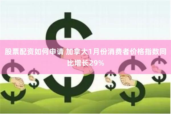 股票配资如何申请 加拿大1月份消费者价格指数同比增长29%