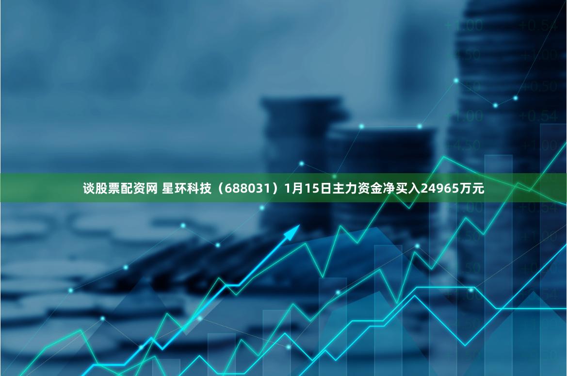 谈股票配资网 星环科技(688031)1月15日主力资金净买入24965万元